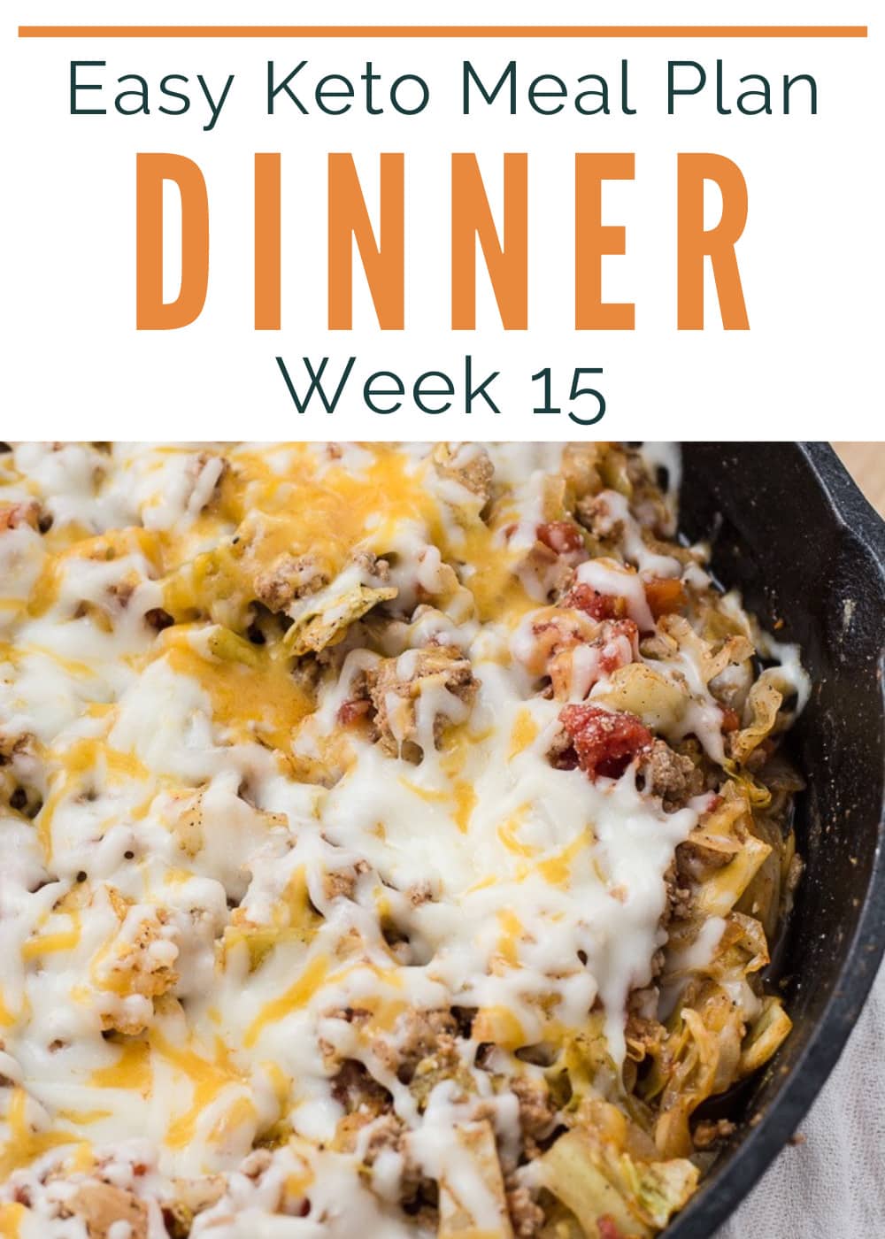 Week 16 of my Easy Keto Meal Plan includes 5 EASY keto meals plus a low-carb dessert you can meal prep! This guide is complete with net carb counts and a printable shopping list.