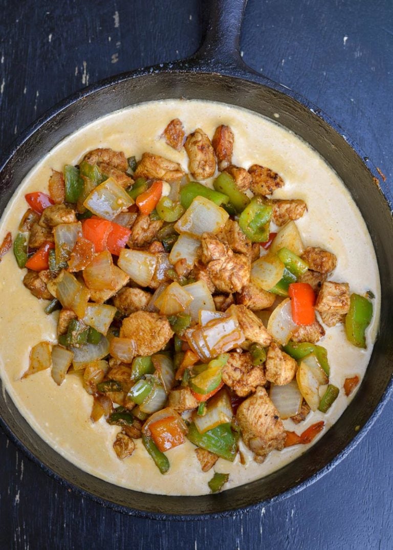 One Pan Cheesy Fajita Chicken (keto + low carb) Maebells