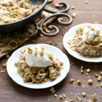 Peanut Butter Honey Apple Crisp