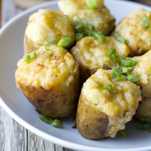 Gouda and Jalapeno Twice Baked Potatoes