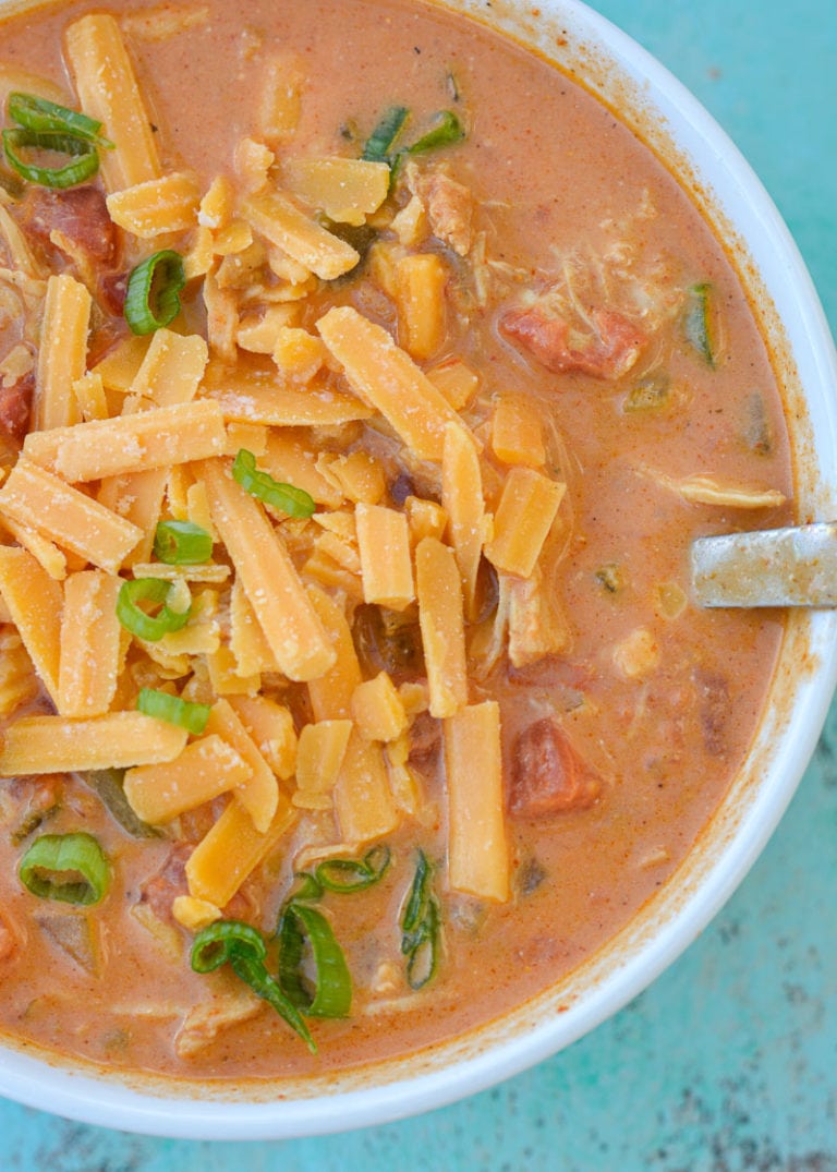 Keto Cheesy Chicken Enchilada Soup Maebells