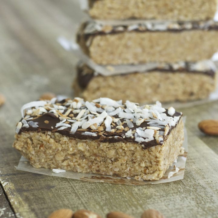 No Bake Coconut Granola Bars