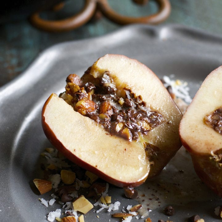 Chocolate Stuffed Baked Apples