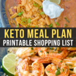 Easy Keto Meal Plan with Printable Shopping List (Week 23)