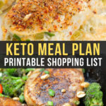 Easy Keto Meal Plan with Printable Shopping List (Week 25)