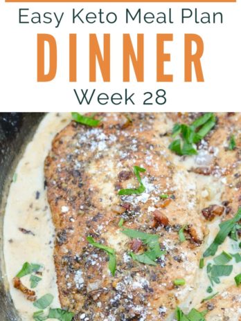 This week’s Easy Keto Meal Plan features 5 delicious low-carb dinners plus an easy keto meal prep breakfast! I’ve included net carb counts, meal prep tips, and a printable shopping list to help make the keto diet easier to manage!