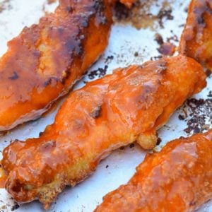 These baked Keto Buffalo Chicken Tenders make a quick, easy, satisfying low-carb dinner. They also make a great keto appetizer on game day and an easy meal prep lunch! 