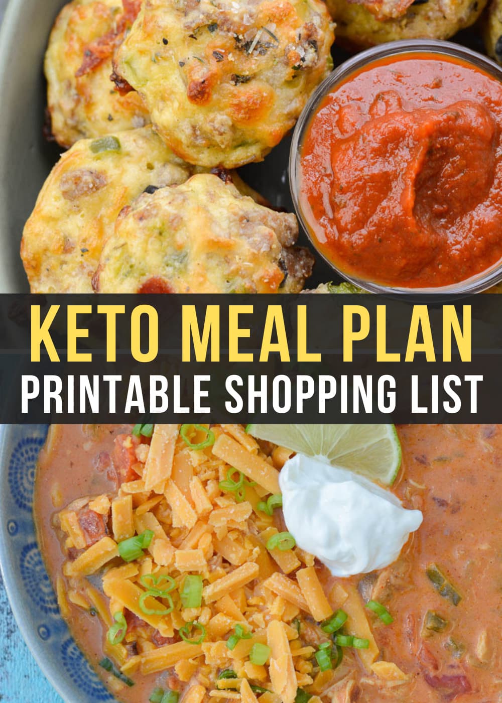 Enjoy delicious low carb meals like Supreme Pizza Bites and Cheesy Chicken Enchilada Soup in Week 26 of my Easy Keto Meal Plan!