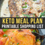 Easy Keto Meal Plan with Printable Shopping List (Week 28)