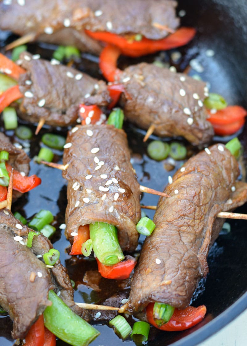 Try these Keto Asian Steak Rolls for a delicious dinner tonight! This colorful dish are could be served as an entrée, a side dish, or serve them up as a fun appetizer at your next party!