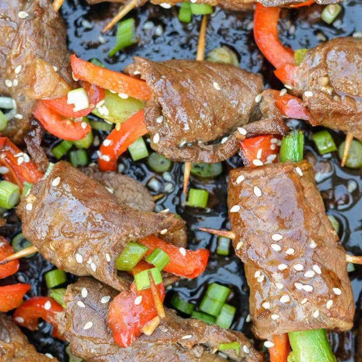 Try these Keto Asian Steak Rolls for a delicious dinner tonight! This colorful dish are could be served as an entrée, a side dish, or serve them up as a fun appetizer at your next party!