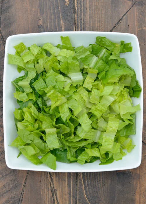 Start this Keto Antipasto Salad with a crunchy salad base like romaine or your favorite greens!