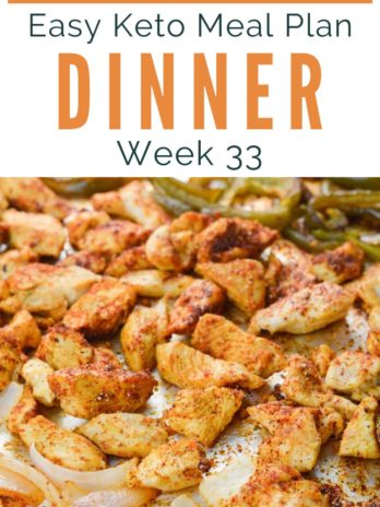 This week's Easy Keto Meal Plan has all you need for next week's dinner plans! A printable shopping list, meal prep tips, and side dish recommendations are included for an easy keto week!