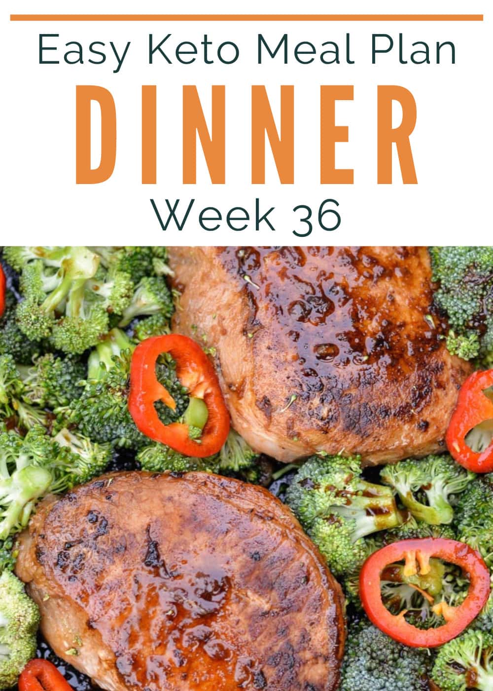 Need help with easy keto dinners? This easy keto meal plan includes 5 simple keto family dinners, a bonus meal prep recipe, and a printable shopping list!