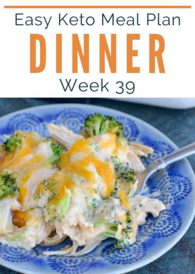 This Easy Keto Meal Plan includes 5 delicious keto dinners and a low-carb meal prep dessert recipe! Use the printable shopping list and meal prep tips for a simple week on keto!