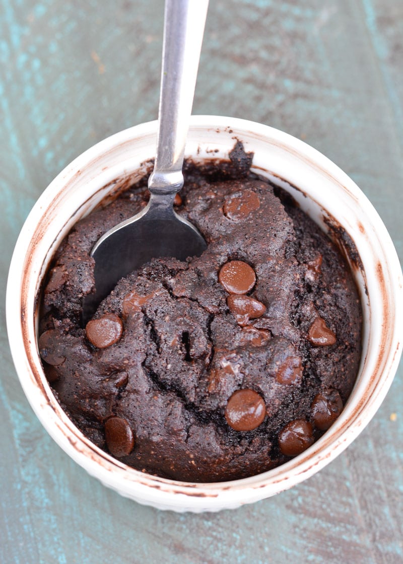 This quick and easy Air Fryer Brownie for one is low carb, keto-friendly and ready in under 10 minutes! Under 5 net carbs, this gluten free brownie is the BEST keto dessert!