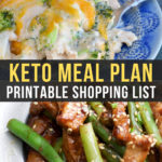 Easy Keto Meal Plan with Printable Shopping List (Week 39)