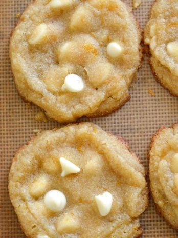 These Orange Creamsicle Cookies are keto friendly and gluten free! Featuring white chocolate chips and orange lemon zest, these keto cookies are perfect for any occasion and only 2.5 net carb each.