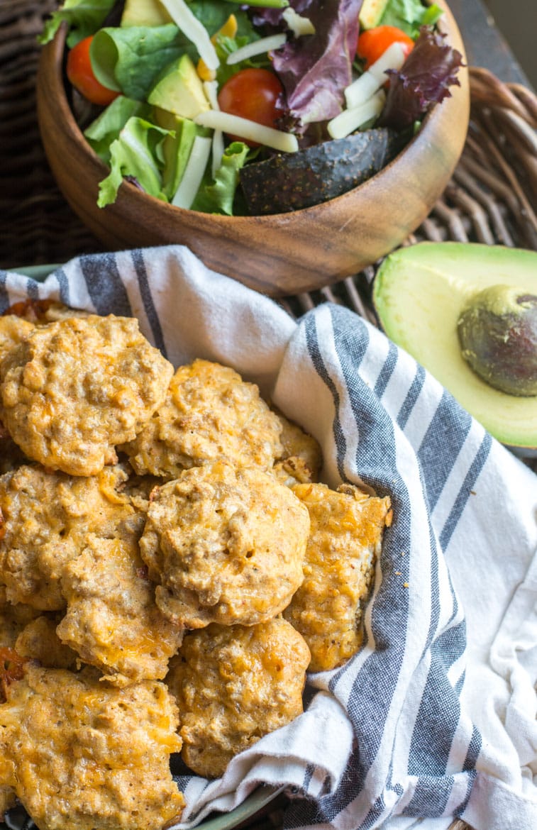 These easy Keto Taco Bites are packed with spicy taco meat and shredded cheese! These little bites are less than one net carb per bite which makes them perfect for keto meal prep!