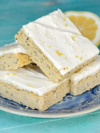 Lemon Poppy Seed Bars are a delightful afternoon snack! These easy snack bars are grain free and keto-friendly!