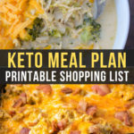 Easy Keto Meal Plan with Printable Shopping List (Week 40)