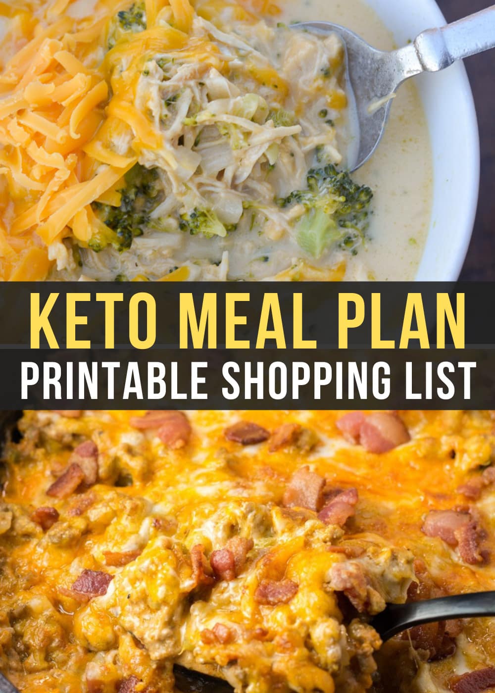 This Easy Keto Meal Plan includes 5 delicious keto dinners and a low-carb meal prep breakfast recipe! Use the printable shopping list and meal prep tips for a simple week on keto!