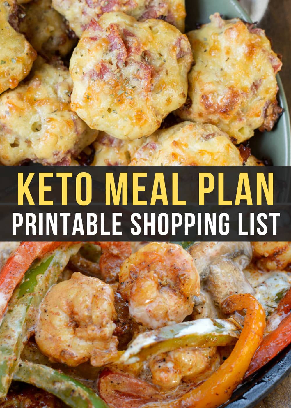 This Easy Keto Meal Plan includes 5 delicious keto dinners and a delicious low-carb dessert recipe! Use the printable shopping list and meal prep tips for a simple week on keto!