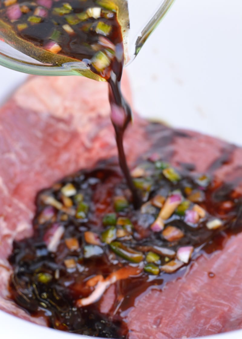 Learn how to marinate flank steak for a juicy, tender, flavorful keto meal!