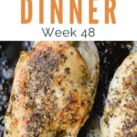 Easy Keto Meal Plan with Printable Shopping List (Week 48)