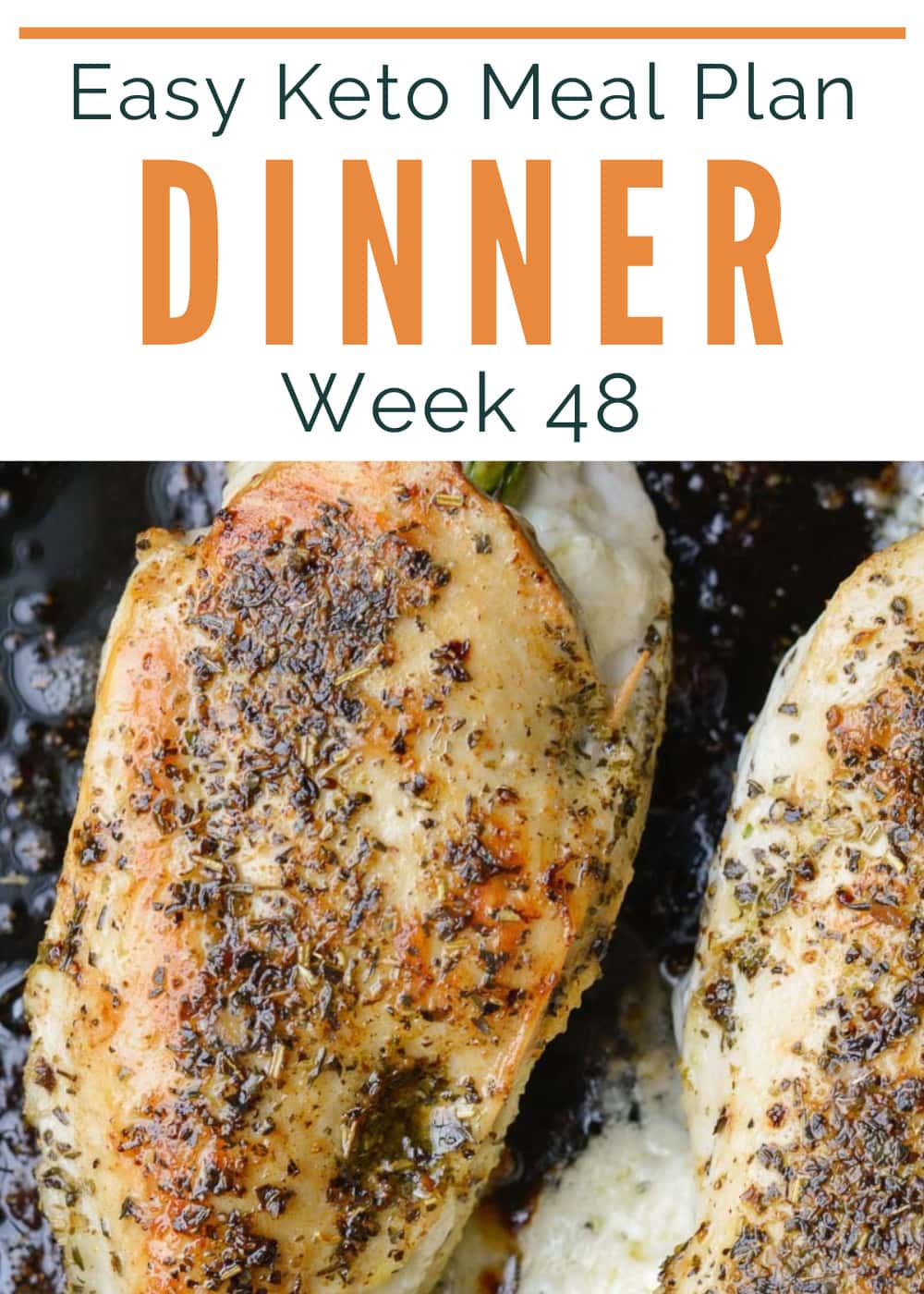 This Keto Meal Plan has super easy low carb dinners for weeknight meals! Included is a printable shopping list, meal prep tips, and two keto drink recipes!
