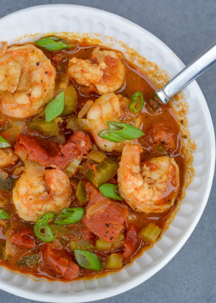 This cheesy Keto Shrimp and Grits recipe is the ultimate low carb comfort food! At under 5 net carbs per serving this will be a new favorite!