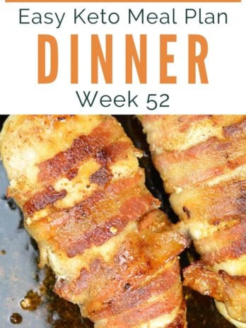 This Easy Keto Meal Plan includes 5 simple keto dinners, perfect for busy weeknights! Meal prep tips, a printable grocery shopping list, and two bonus recipes keep you low-carb and gluten-free!