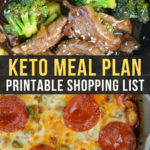 Easy Keto Meal Plan with Printable Shopping List (Week 50)