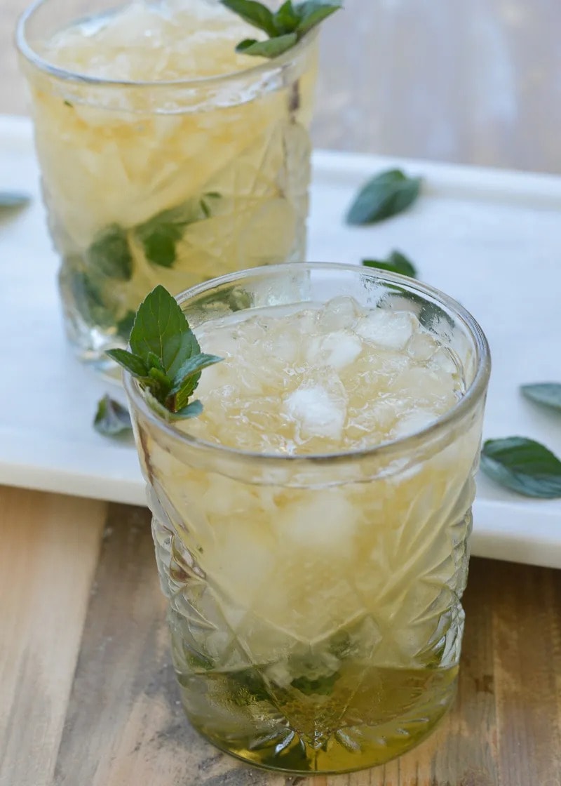 This Keto Mint Julep uses a sugar-free simple syrup, fresh mint, and a classic Kentucky bourbon for a refreshing cocktail… ZERO net carbs!