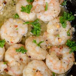 This easy Keto Shrimp Scampi is the perfect low-carb dinner! Under 2 net carbs per serving and ready in 10 minutes, this one pan meal is perfect for a busy weeknight!