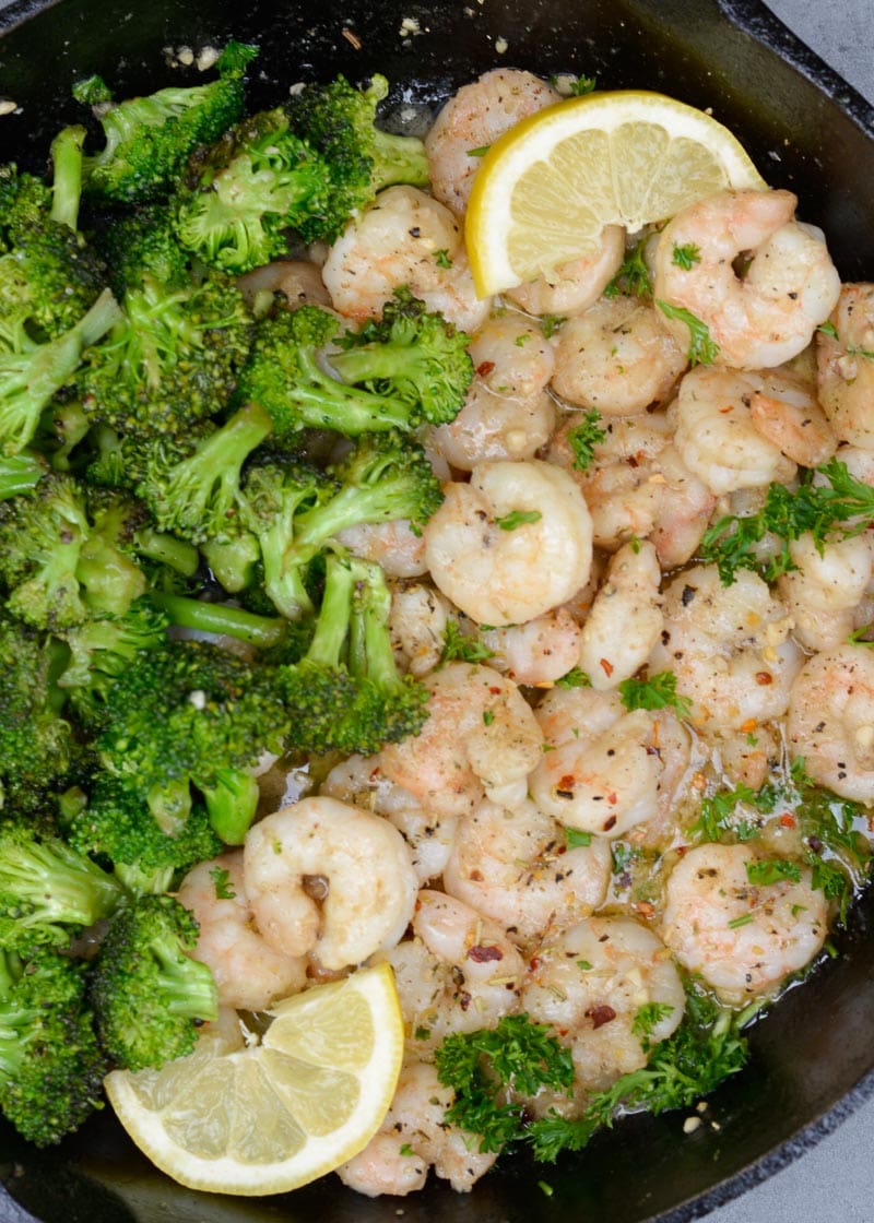 This easy Keto Shrimp Scampi is the perfect low-carb dinner! Under 2 net carbs per serving and ready in 10 minutes, this keto shrimp recipe is perfect for a busy weeknight!