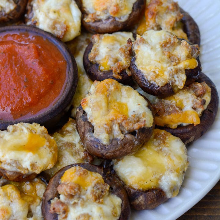 Italian Sausage Stuffed Mushrooms