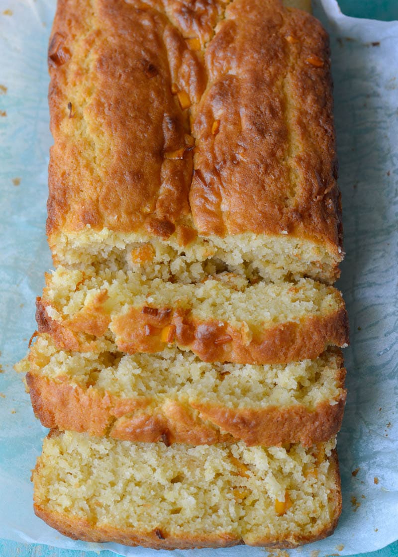 This sweet Mango Bread is packed with dried mango, coconut and vanilla it is the perfect gluten free quick bread recipe!