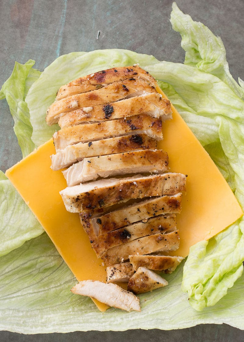 These Chicken Lettuce Wraps are the perfect easy dinner recipe! Loaded with cheese, bacon and buffalo sauce and only 3 net carbs each, you'll be making these again and again!