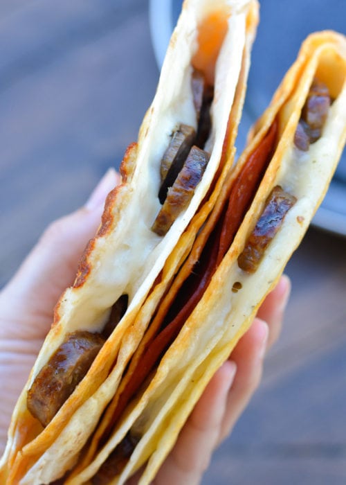 Crispy Pizza Tortilla Maebells