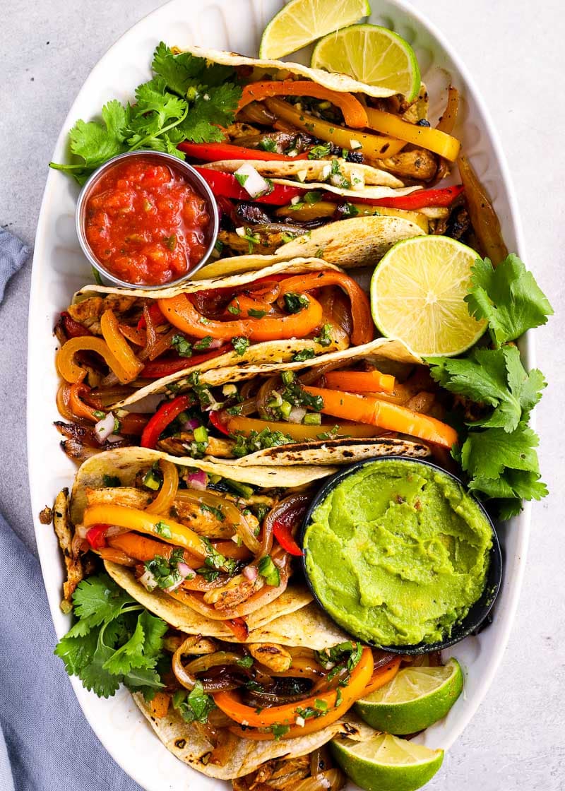 Chicken Fajitas (keto + low carb) - Maebells