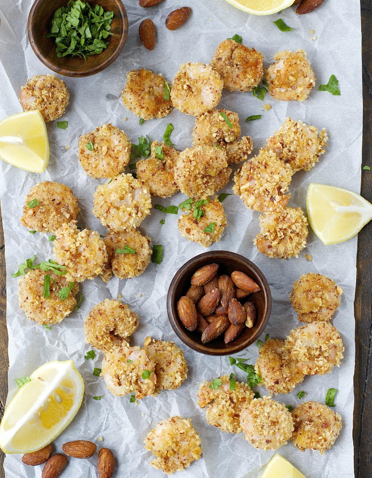 These easy Keto Popcorn Shrimp are the perfect crispy, crunchy irresistible snack for a lighter game day treat!