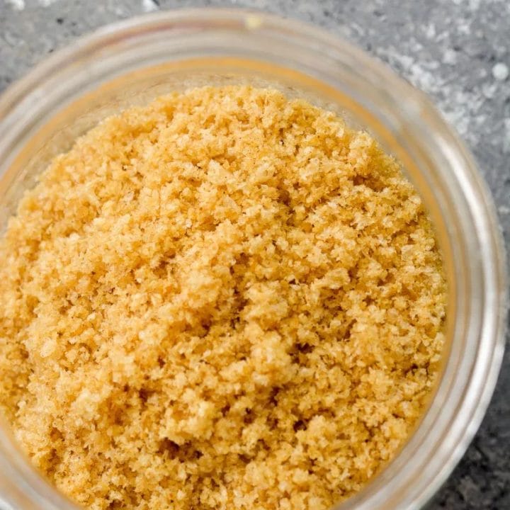 Keto Pork Rind Panko Recipe is a low-carb crispy, crunchy bread crumb coating that is 0 carbs! Whole30, paleo, gluten-free, grain-free, dairy-free, and sugar-free.