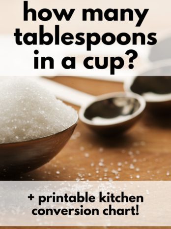 Use this information to help you easily measure How Many Tablespoons in a Cup! These conversions are very helpful when you're cooking or baking!