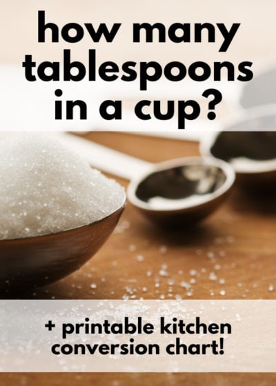 Use this information to help you easily measure How Many Tablespoons in a Cup! These conversions are very helpful when you're cooking or baking!