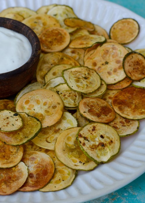Crispy Zucchini Chips Maebells