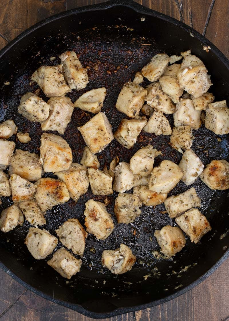  Garlic Butter Chicken and Mushrooms is a satisfying dinner that is loaded with flavor! Each serving of this keto chicken recipe has about 4 net carbs.