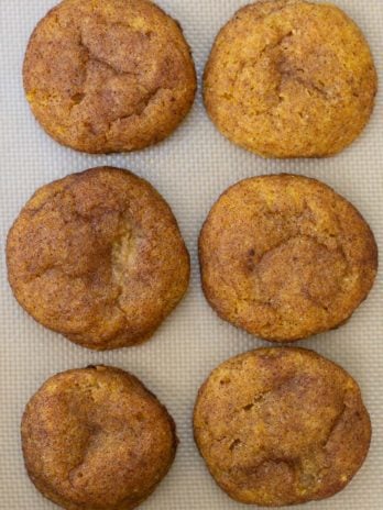 These soft, chewy Pumpkin Snickerdoodles are loaded with pumpkin and cinnamon flavor! Each low carb cookie is grain free, sugar free and has just 2 net carbs each!