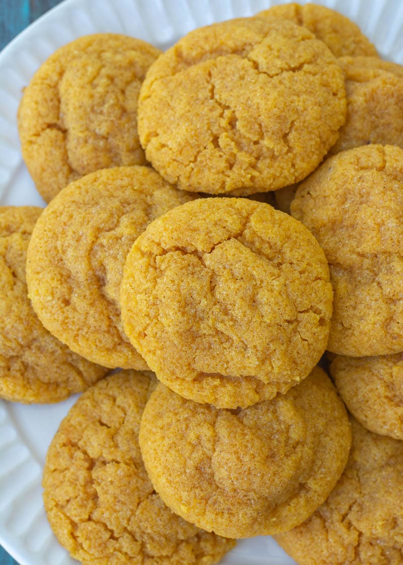 These Pumpkin Sugar Cookies with Cream Cheese Frosting are super indulgent while being low carb, grain and sugar free! Enjoy a a soft, chewy iced pumpkin cookie for only 2 net carbs!