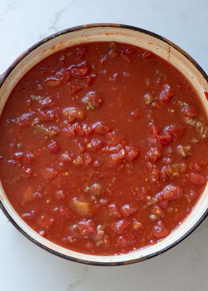 This Creamy Tomato Soup with Sausage and Spinach is the ultimate low carb comfort food! This is a one pot meal that is ready in under 30 minutes!